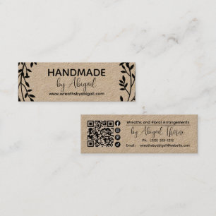 Wreath Vines Handmade Handcrafted Business Card