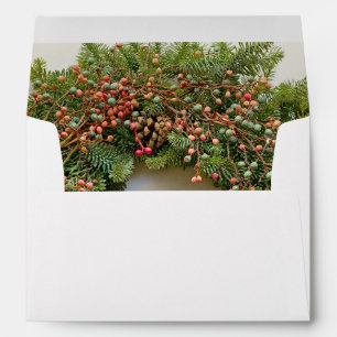 Wreath with pastel berries envelope