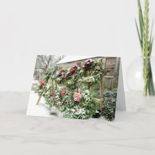 Wreaths for Sale Holiday Card