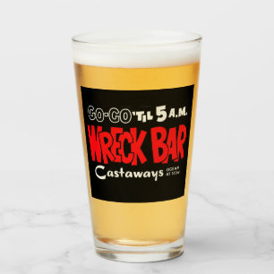 WRECK BAR GO-GO CASTAWAYS MIAMI BEACH BEER TUMBLER