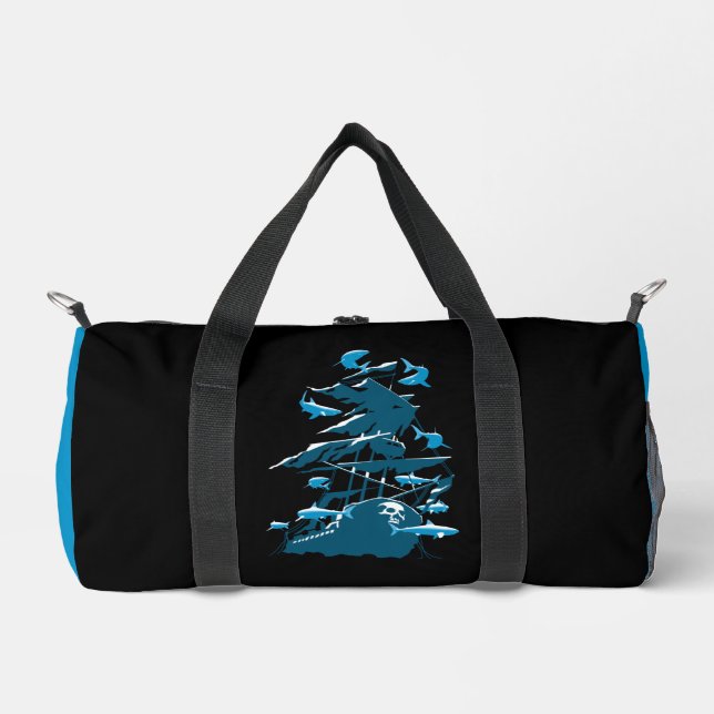 Wreck Diving And Sharks Duffle Bag (Front)
