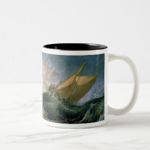 Wreck of a Transport Ship Two-Tone Coffee Mug