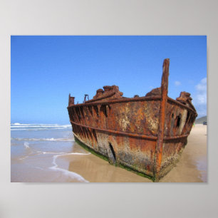Wreck of The Maheno Poster