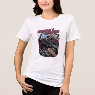 Wreckage Is Redemption Cybernetic Car Wreck Graphi Tri-Blend Shirt
