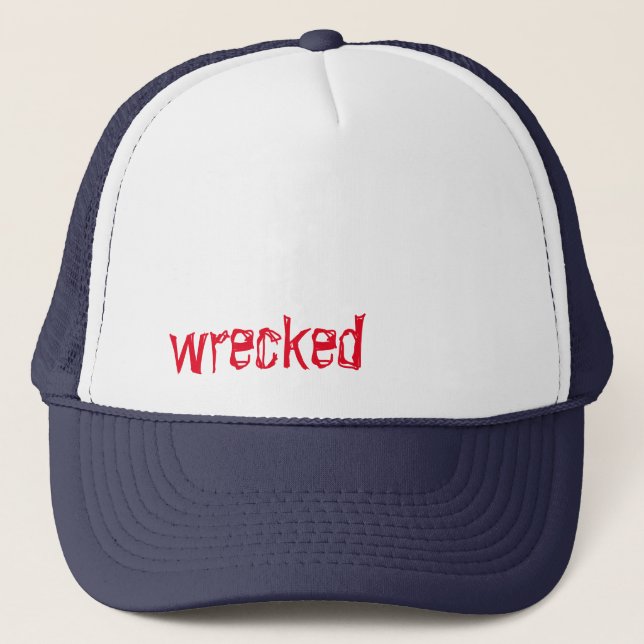 wrecked trucker hat (Front)