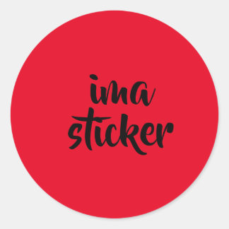 wregwergfe classic round sticker