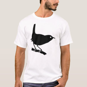 Wren Bird T-Shirt Black