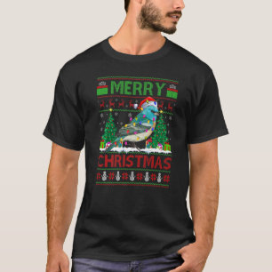 Wren Bird Xmas Tree Ugly Santa Wren Christmas T-Shirt