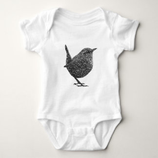 Wren (Black and White) Baby Bodysuit