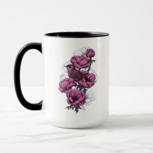 Wren bouquet mug