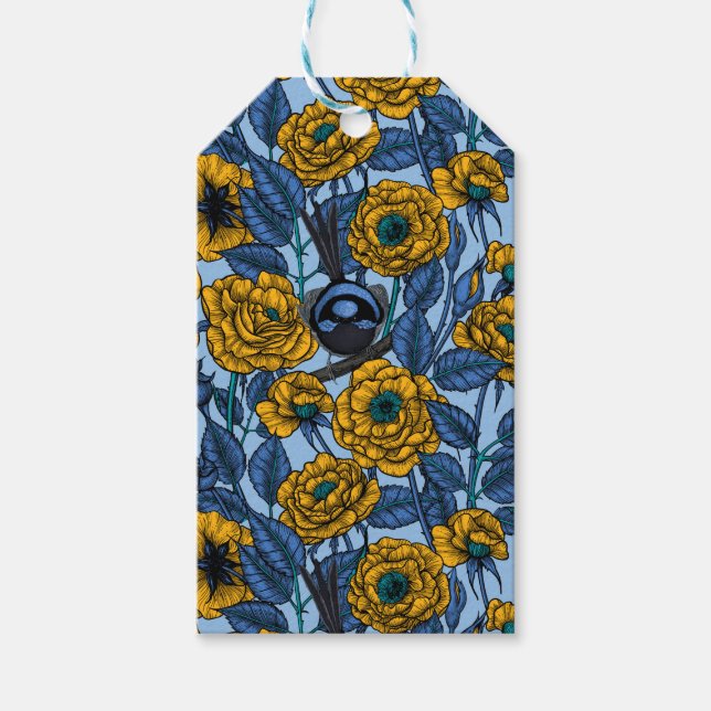 Wren in the roses gift tags (Front)