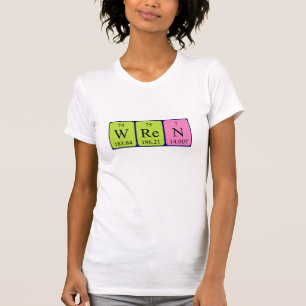 Wren periodic table name shirt