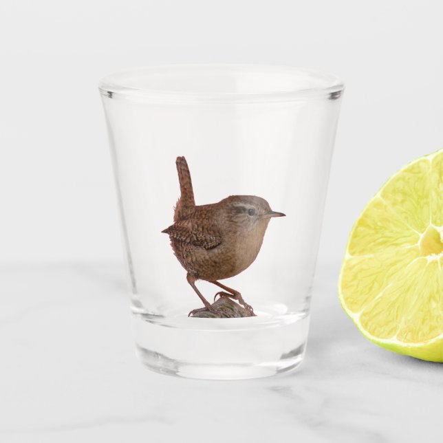 Wren Shot Glass (Front)