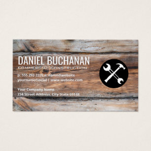 Wrench and Hammer   Wood Panel Background