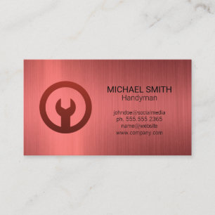 Wrench   Construction   Handyman Business Card