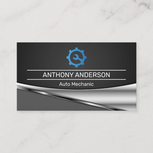 Wrench Gear Logo Business Card (Front)