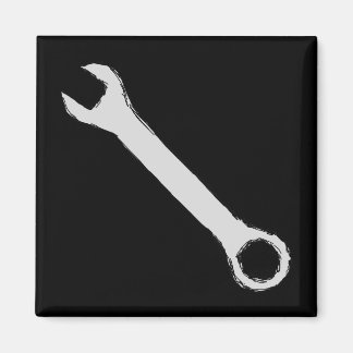 Wrench. Grey and Black. Spanner. Magnet