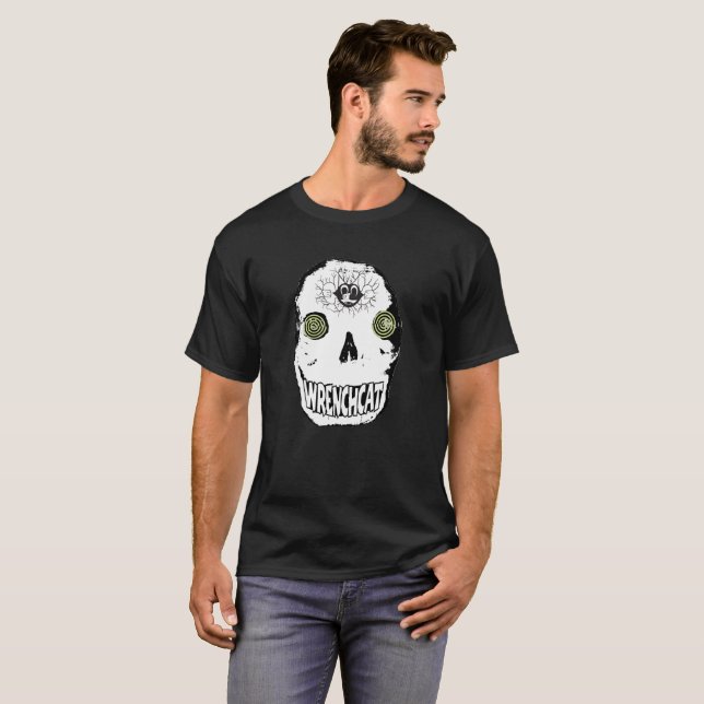 Wrenchcat Skully T-Shirt (Front Full)