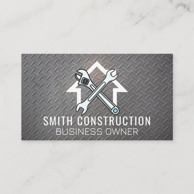 Wrenches | Home | Metallic Background Business Card (Front)