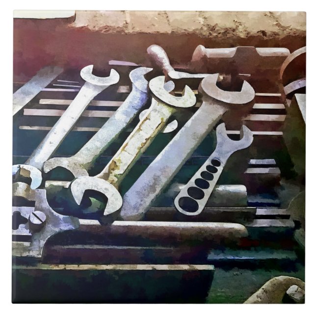 Wrenches in Machine Shop Tile (Front)