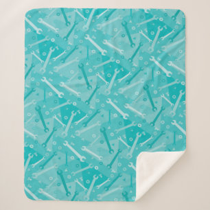 Wrenches, Nuts and Bolts Sherpa Blanket