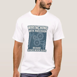 Wrenching with precision because physics never sle T-Shirt