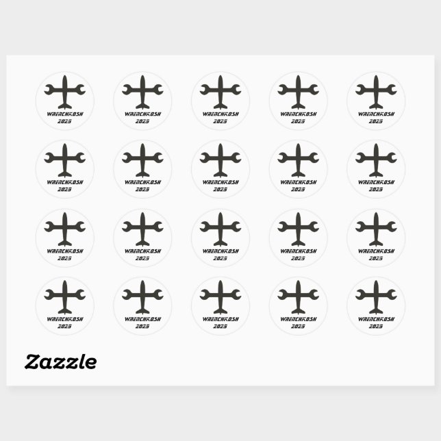 Wrenchkosh Classic Round Sticker (Sheet)