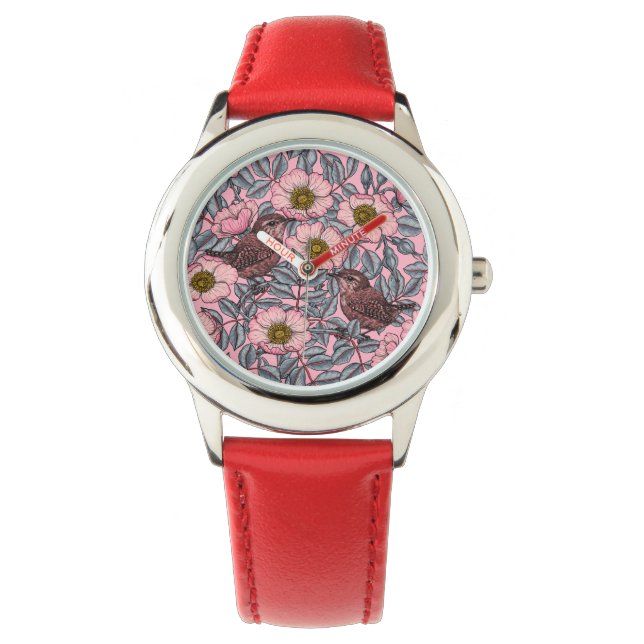 Wrens in the roses watch (Front)