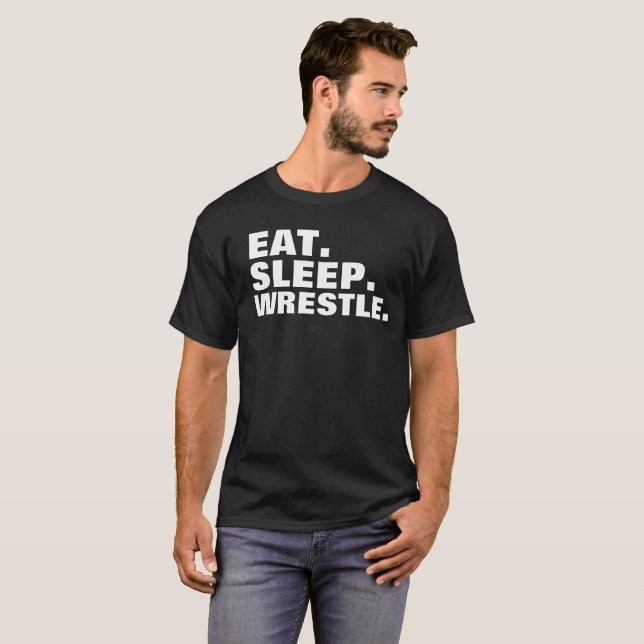 Wrestle - Men's Basic Dark T-Shirt (Front Full)