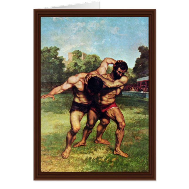 Wrestler By Courbet Gustave (Front)