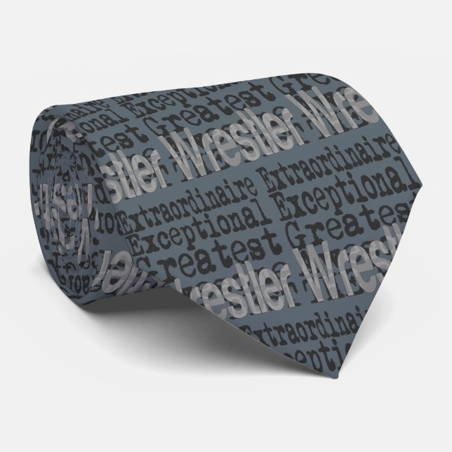 Wrestler Extraordinaire Tie (Rolled)