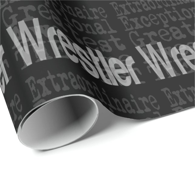 Wrestler Extraordinaire Wrapping Paper (Roll Corner)