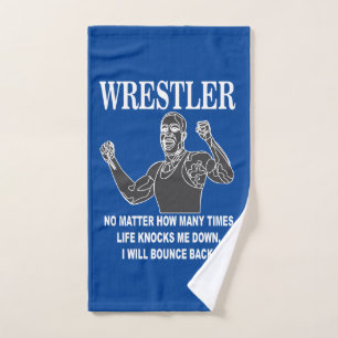 Wrestler Inspirational Wrestling Hand Towel
