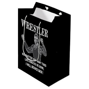 Wrestler Inspirational Wrestling Medium Gift Bag