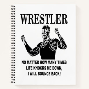 Wrestler Inspirational Wrestling  Notebook