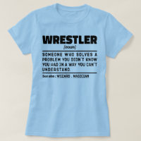 Wrestler Noun Definition Wrestling Lover Funny
