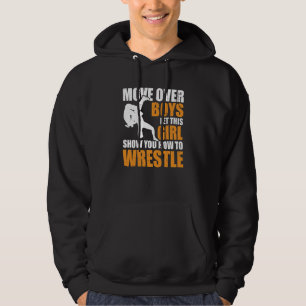 Wrestler Wrestle Move Over Boys Wrestling Hoodie