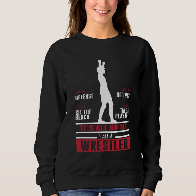 Wrestler Wrestling Cute Gift For Wrestler Sweatshirt (Front)