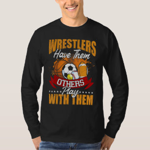 Wrestlers  Balls Wrestler Have Other Play With The T-Shirt