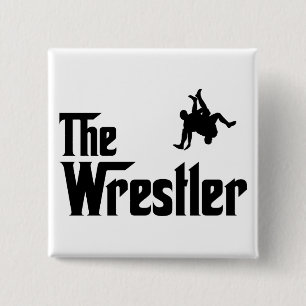 Wrestling 15 Cm Square Badge
