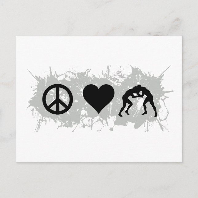 Wrestling 1 postcard (Front)