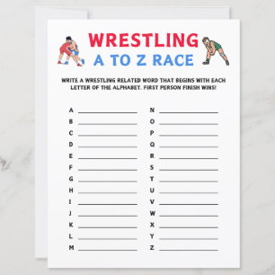 Wrestling A To Z Race Game