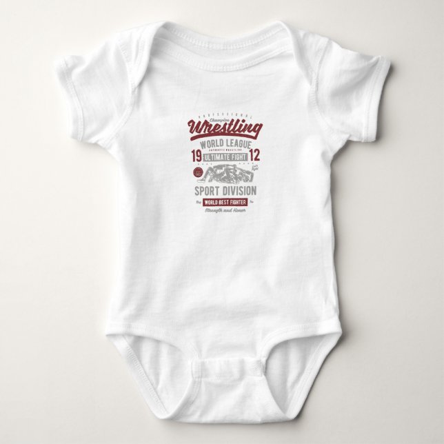 Wrestling Baby Bodysuit (Front)
