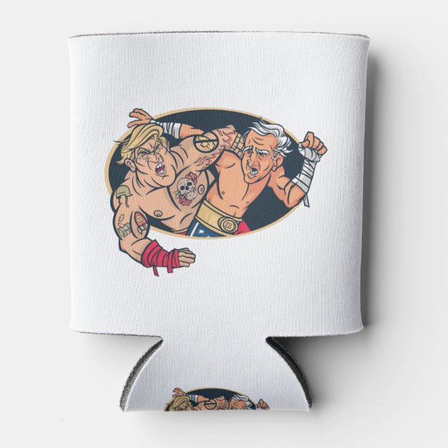 wrestling biden vs trump can cooler (Front)
