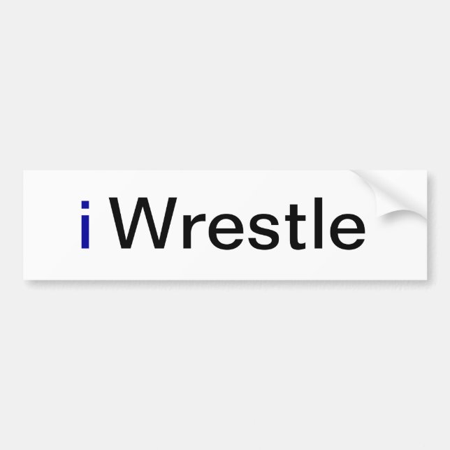 Wrestling Bumper Sticker (Front)