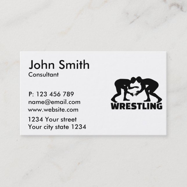 Wrestling Business Card (Front)