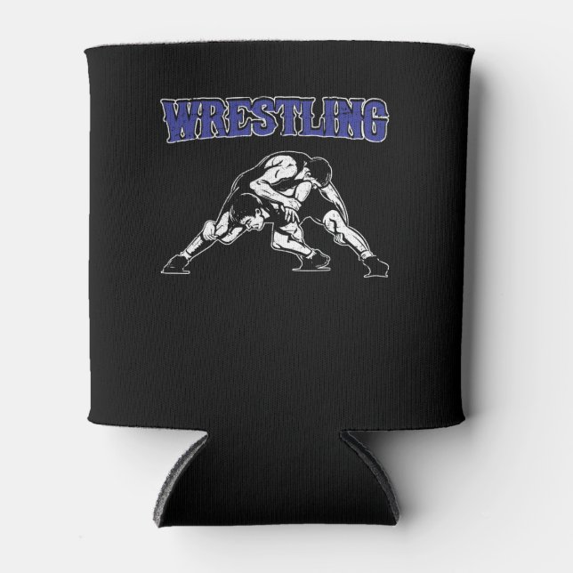 Wrestling Can Cooler (Front)