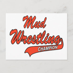 Wrestling Champion Gift Postcard