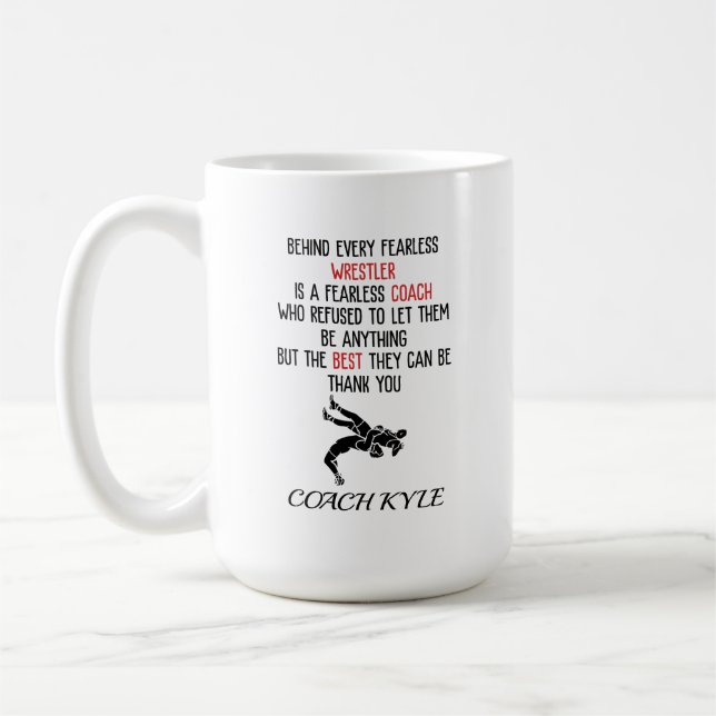 Wrestling Coach Coffee Mug (Left)