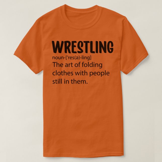 Wrestling Definition 1 T-Shirt (Design Front)